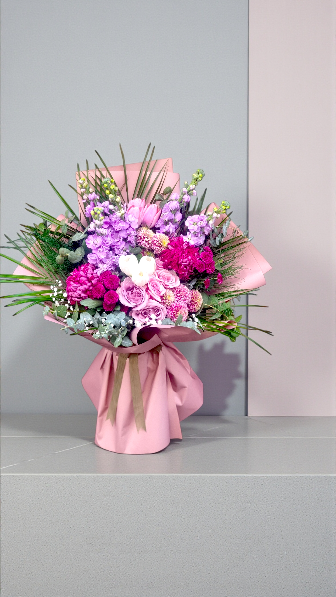 Pink Symphony Bloom Pembe Renkler Çiçek Senfonisi