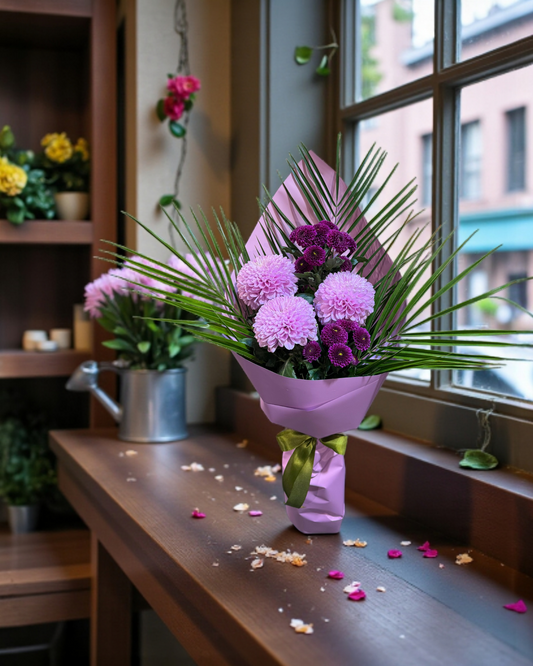 Lavender Plum Harmony Lila & Mürdüm Uyumu Buketi