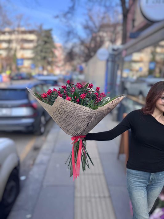 Yılbaşı Işıltısı Kokina Buketi