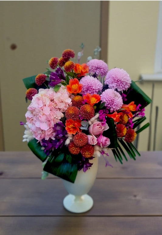 Pink Sunset Bloom Pembe Günbatımı Aranjmanı