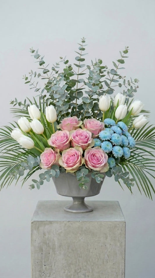 Pastel Harmony Deluxe Mevsime Özel Vazoda Aranjman