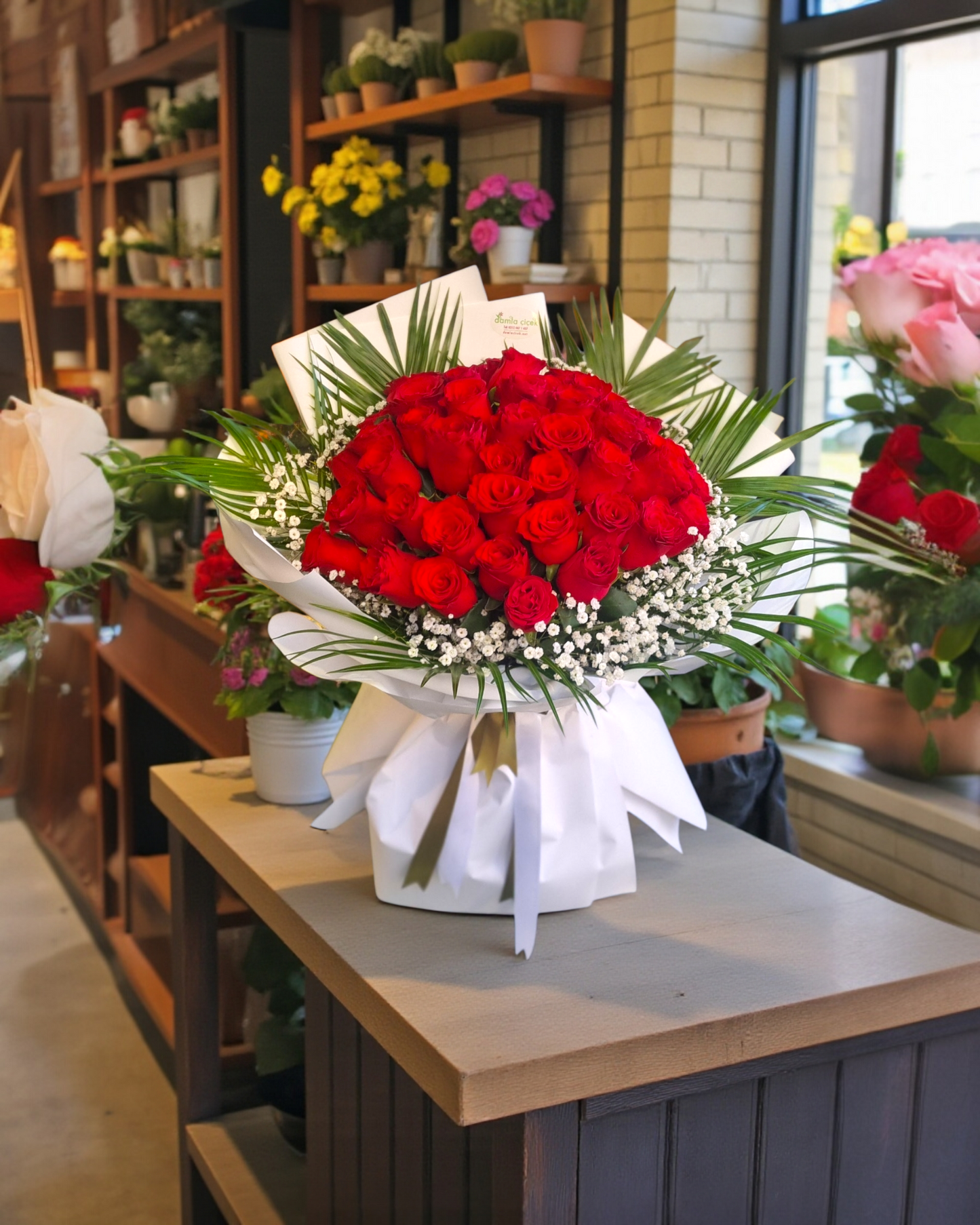 Crimson Love Elegance 37 Adet  Gül Buketi