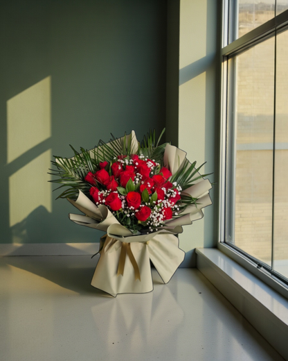 Golden Promise Roses 35 Adet Gül Buketi