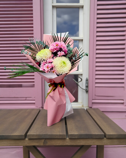 Soft Romance Bouquet Zarif Pembe Romantizm özel tasar?m – Çiçeklendir Ankara ayn? gün