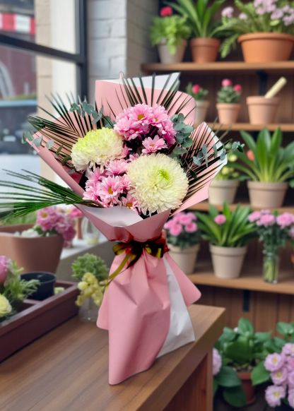 Soft Romance Bouquet Zarif Pembe Romantizm yak?n çekim – çiçek sipari?i Ankara