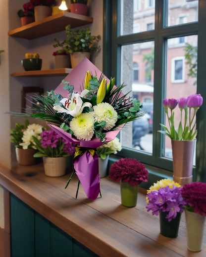 Ivory Bloom Grace Anastasia&Lilyum Buketi - Çiçeklendir