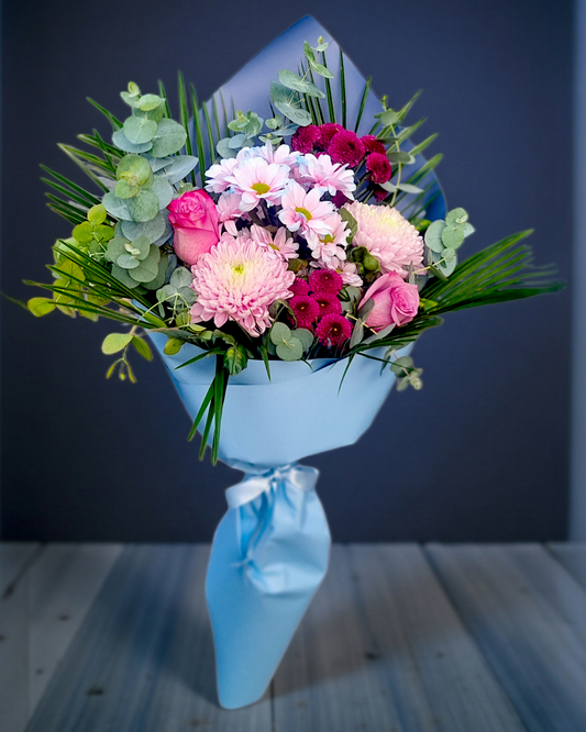 Blue Blush Harmony - Çiçeklendir