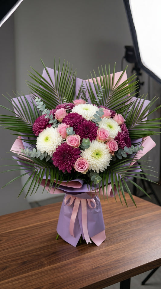 Luxury Blossom Bouquet Şık Karışık Bahar Buketi