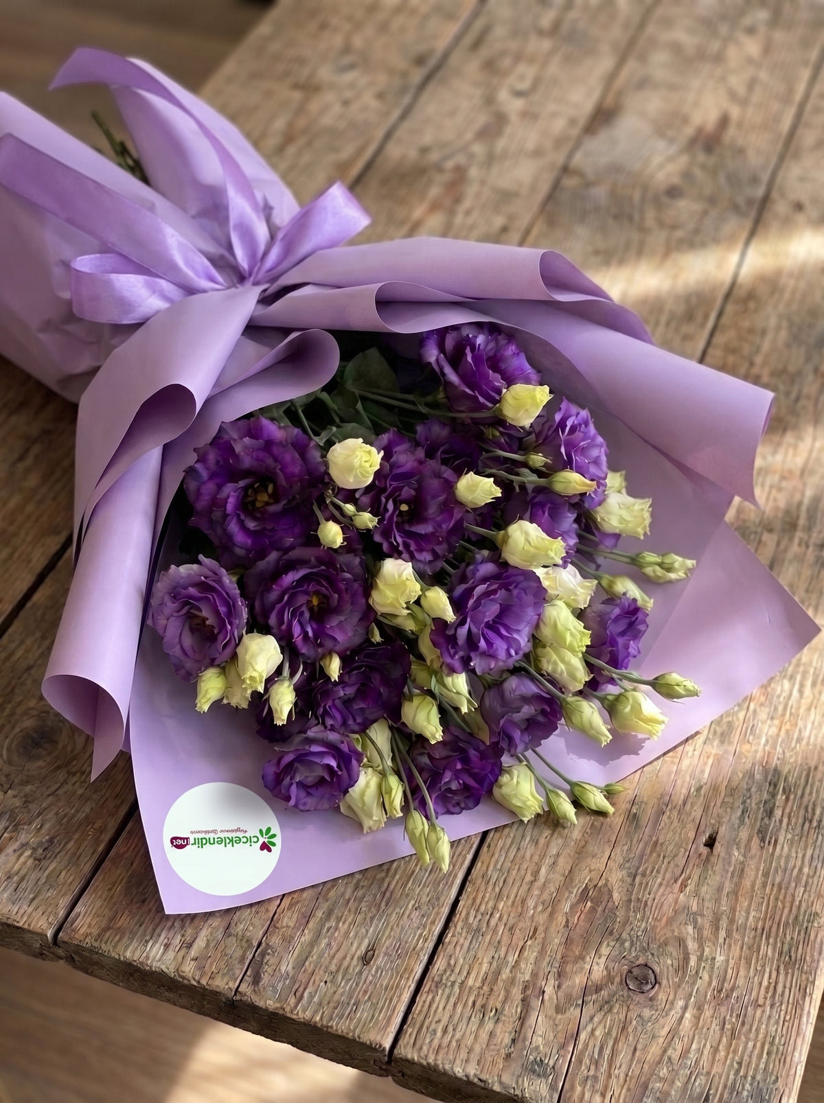 Royal Violet Elegance  Premium Mor Lisyantus Buketi