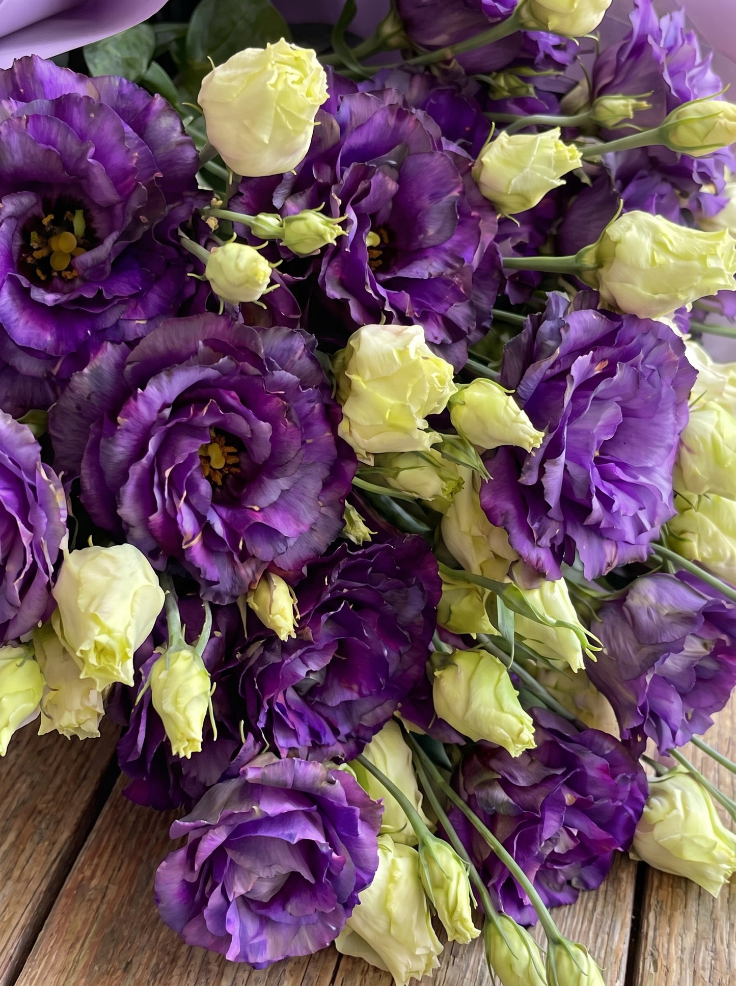 Royal Violet Elegance  Premium Mor Lisyantus Buketi