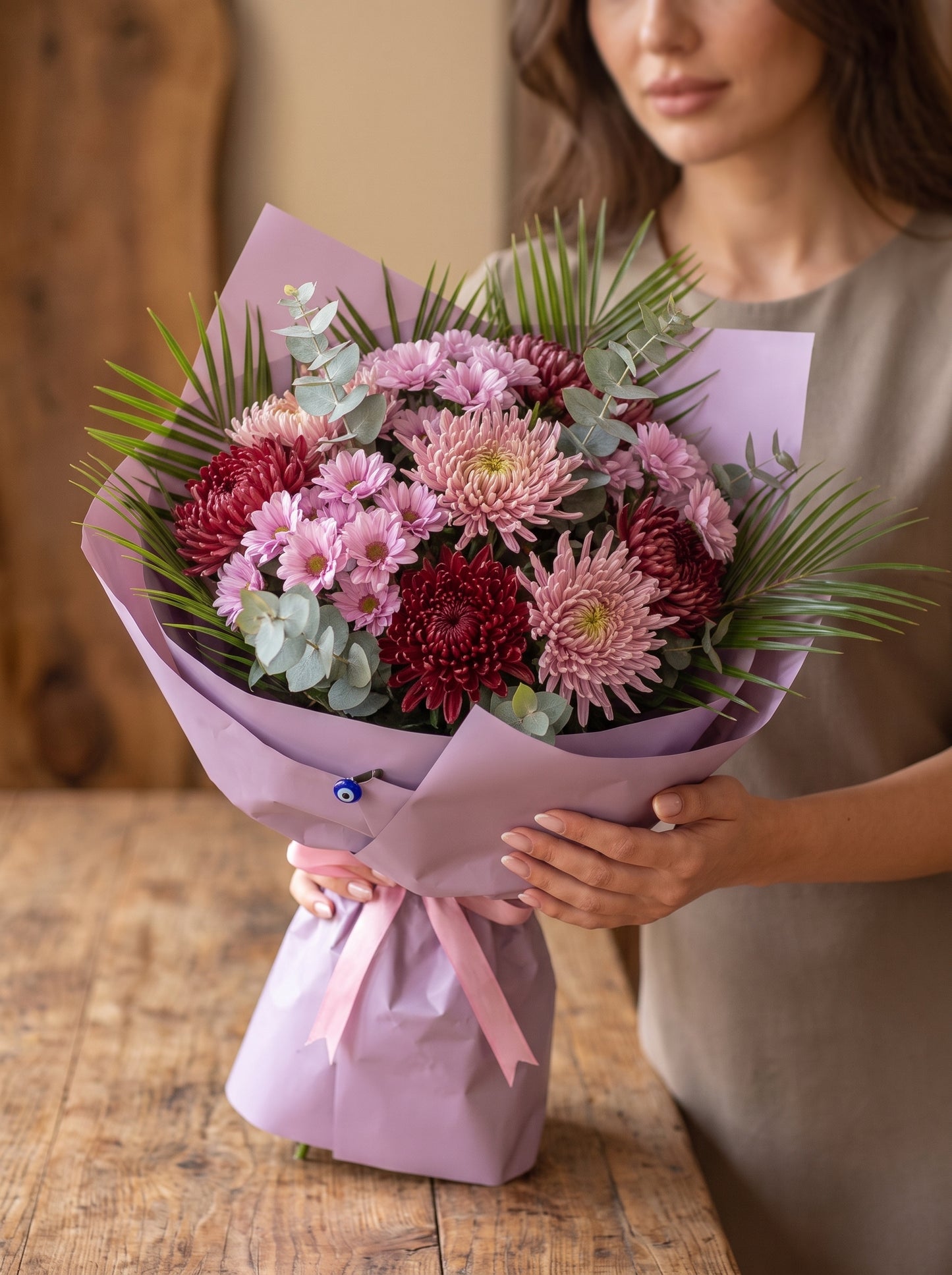 Royal Velvet Harmony  Premium Anastasia Krizantem Buketi