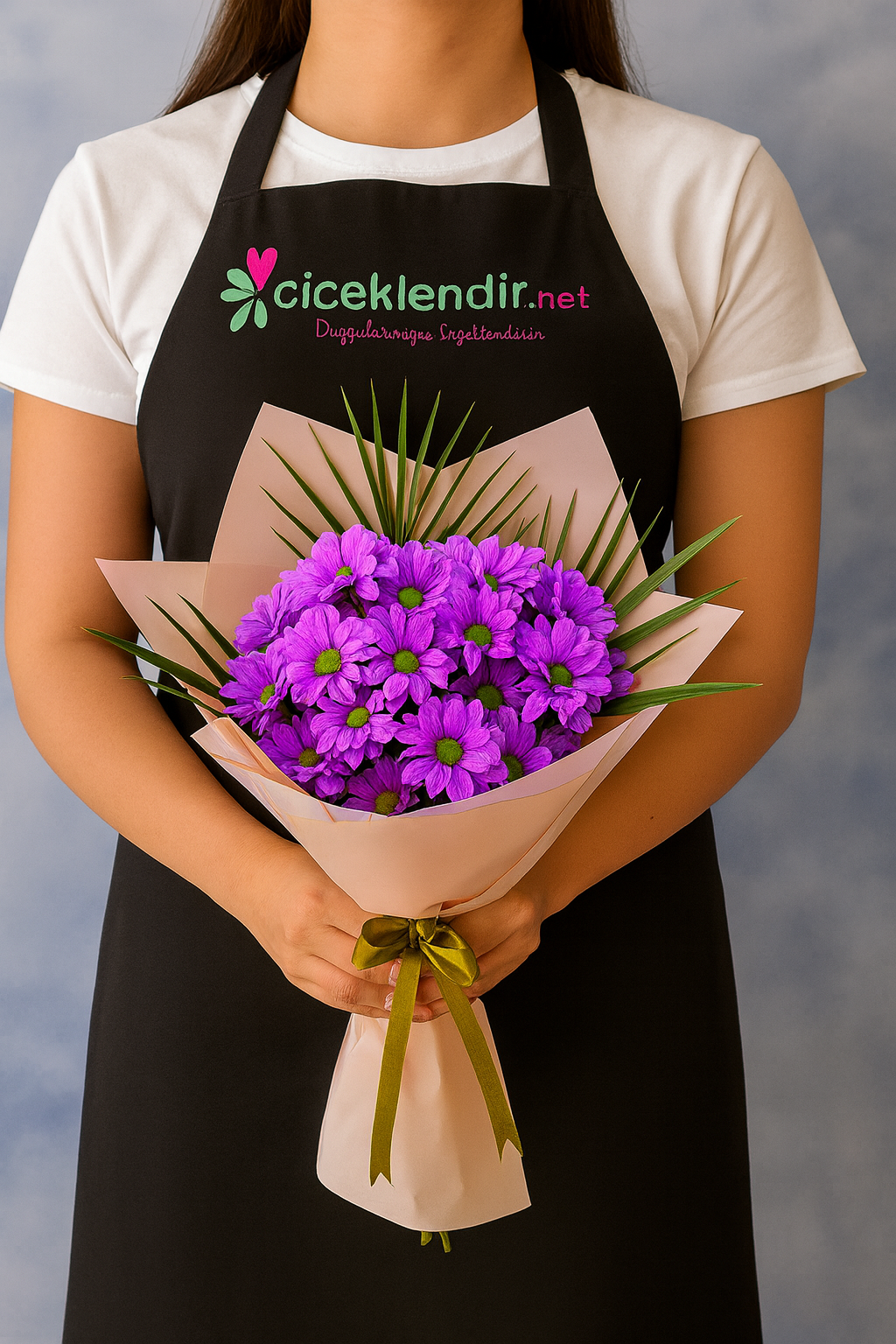 Violet Daisy Charm – Mor Papatya Zarafeti