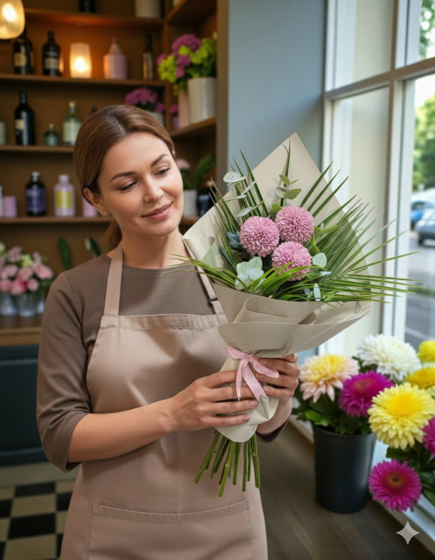 Lavender Bloom Kas?mpat? Buketi yak?n çekim – çiçek sipari?i Ankara