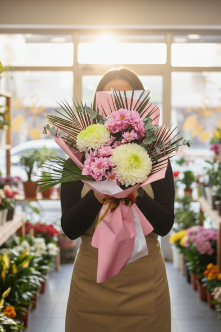 Soft Romance Bouquet  Zarif Pembe Romantizm - Çiçeklendir