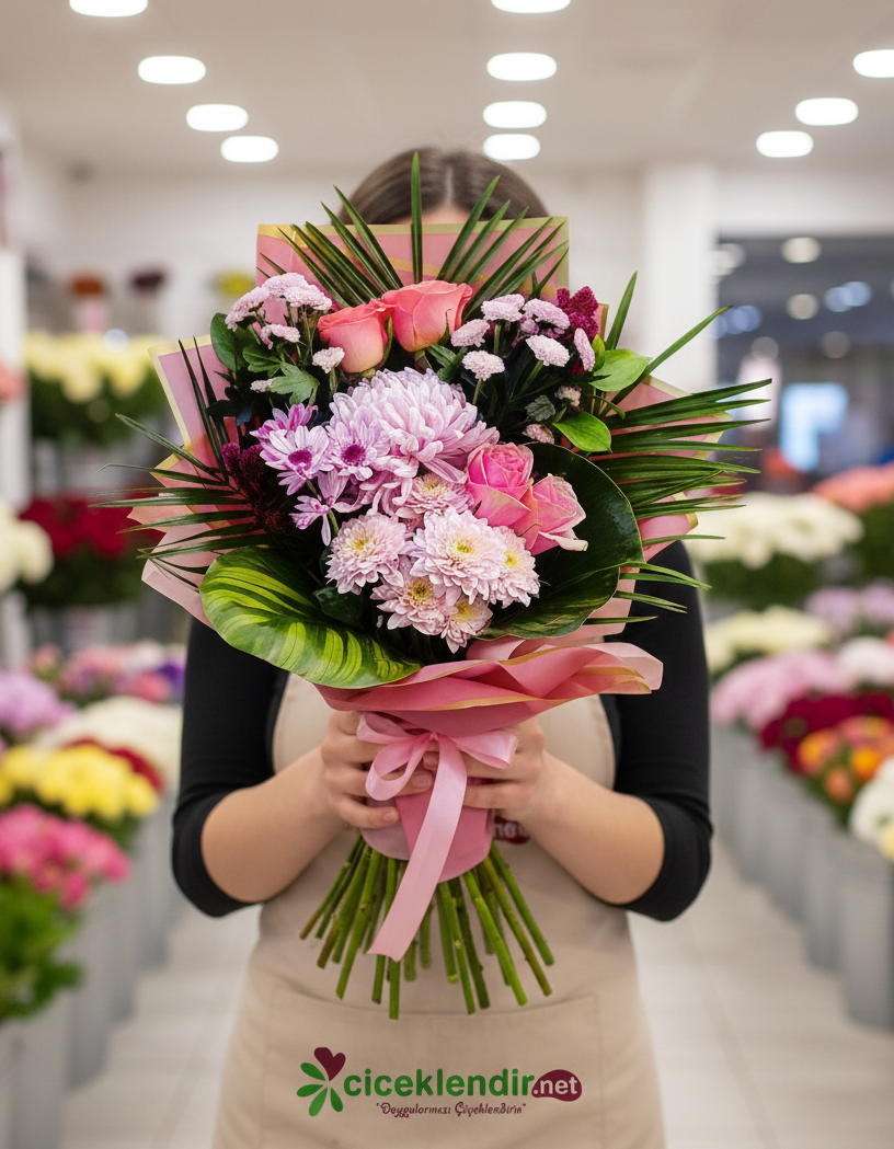 Grace Melody Krizantem&Gül Buketi