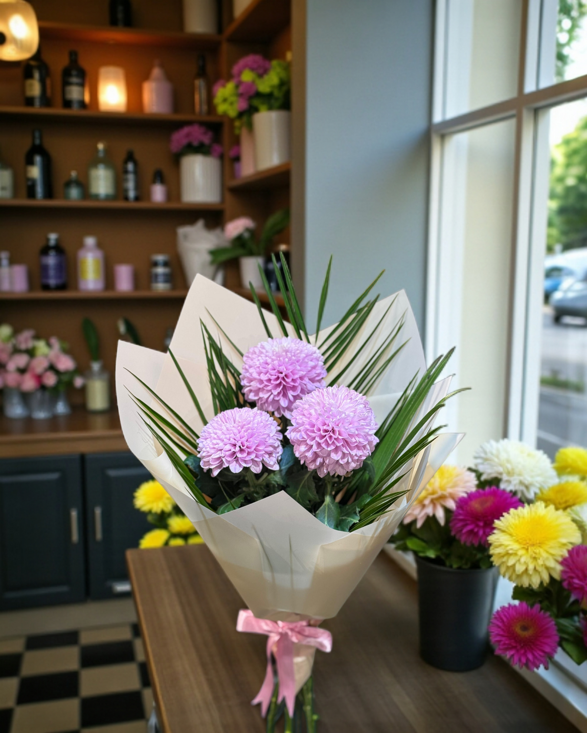 Lavender Bloom  Kasımpatı Buketi
