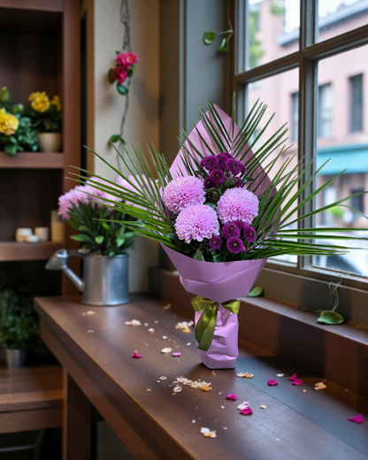 Lavender Plum Harmony Lila & Mürdüm Uyumu Buketi – Ankara çiçek sipari?i ayn? gün teslim