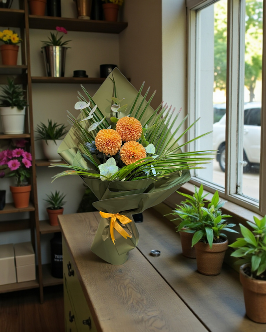 Golden Autumn  Altın Sonbahar Kasımpatı Buketi