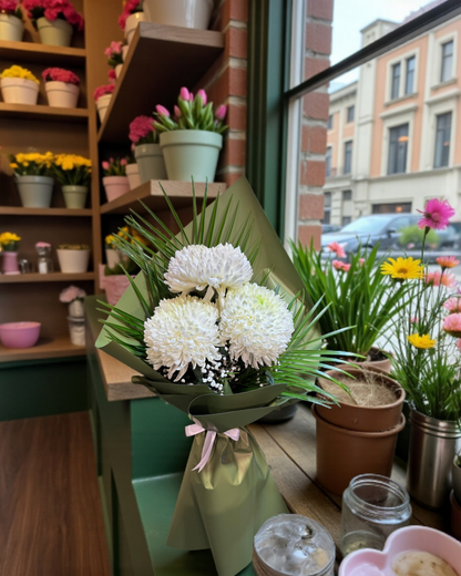 Snow Harmony  Beyaz Uyumu Anastasia Buketi