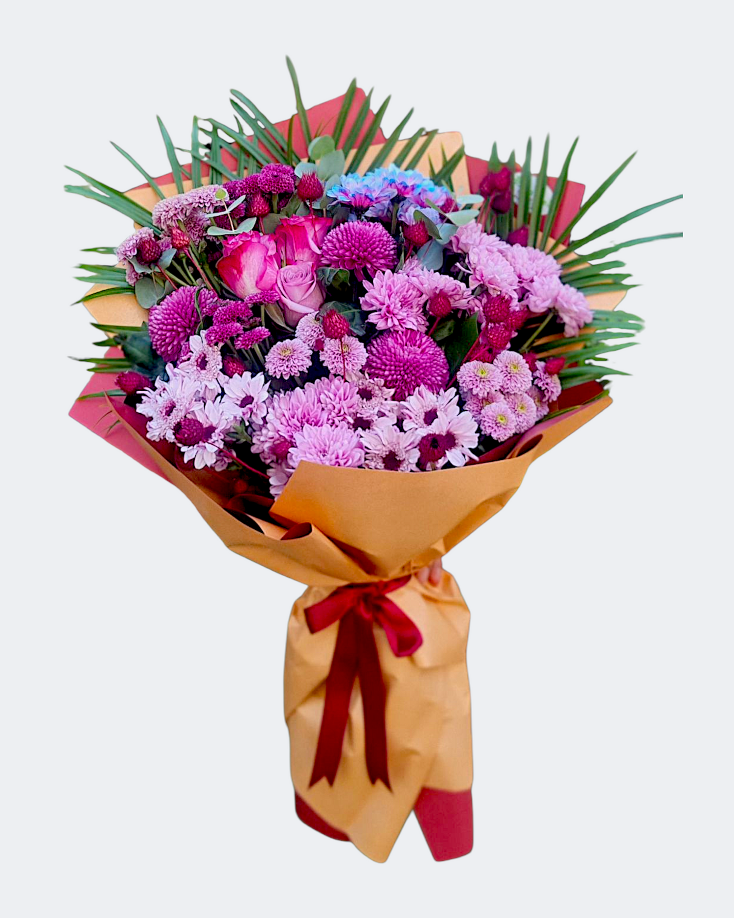 Berry Bloom Pembe ve Morun Uyumu Buketi – Ankara çiçek sipari?i ayn? gün teslim