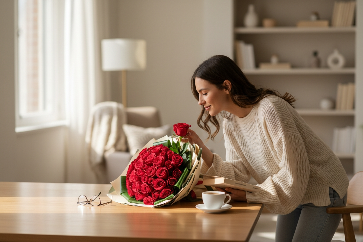 Ruby Heart Elegance 33 Adet Gül Buketi