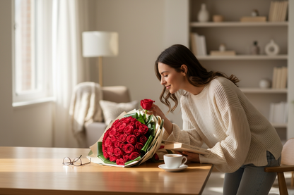 Ruby Heart Elegance 33 Adet Gül Buketi