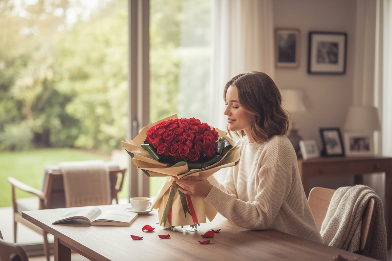 Ruby Heart Elegance 33 Adet Gül Buketi