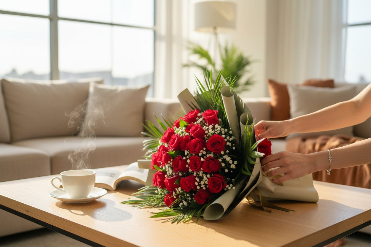 Golden Promise Roses 35 Adet Gül Buketi