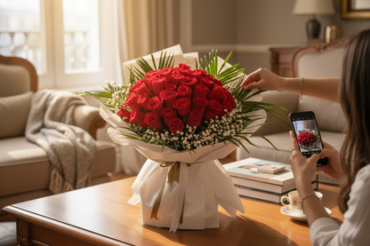 Crimson Love Elegance 37 Adet  Gül Buketi