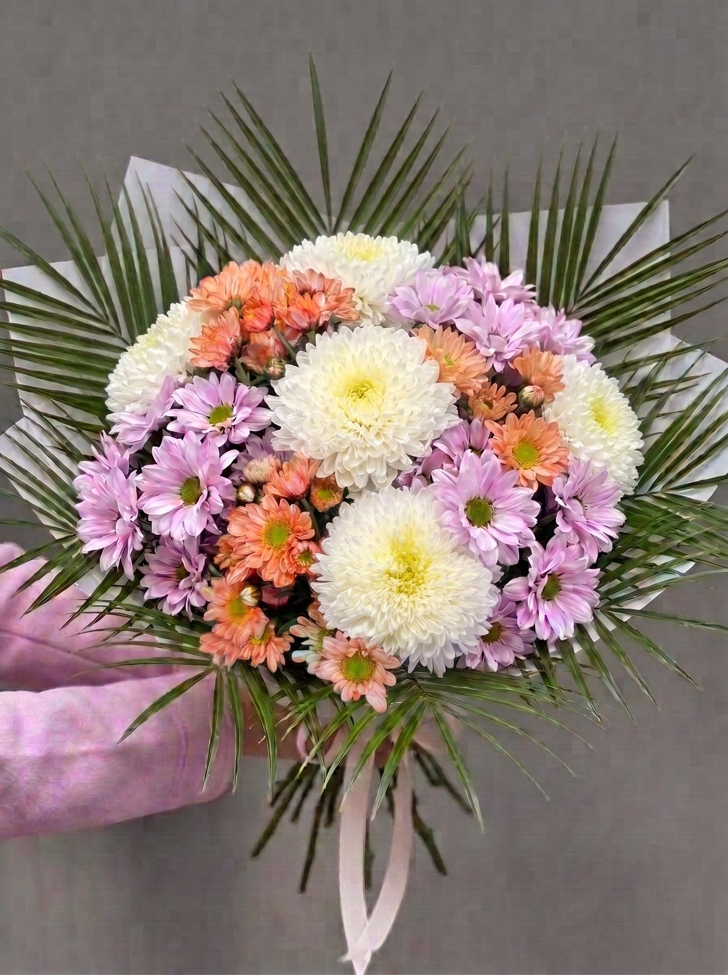 Royal Pastel Bloom  Premium Krizantem Buketi