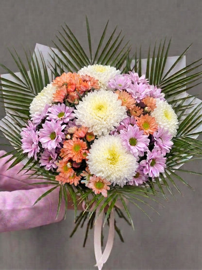 Royal Pastel Bloom  Premium Krizantem Buketi