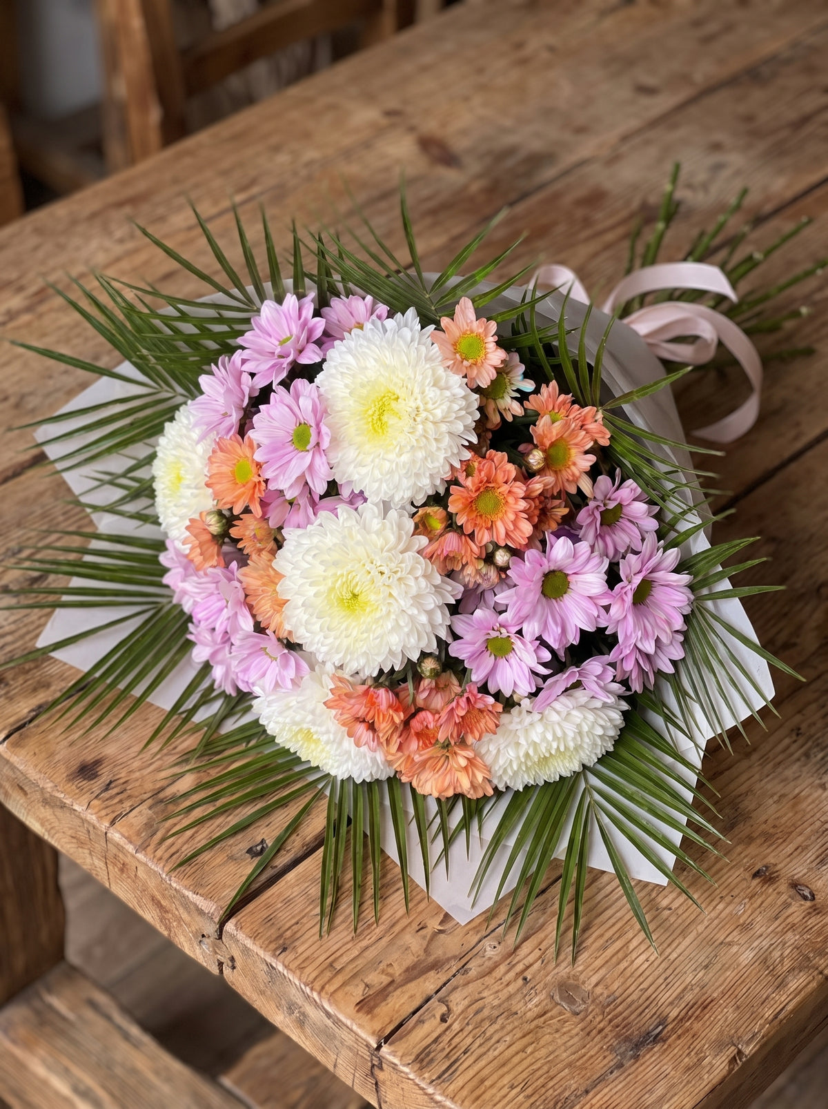 Royal Pastel Bloom  Premium Krizantem Buketi
