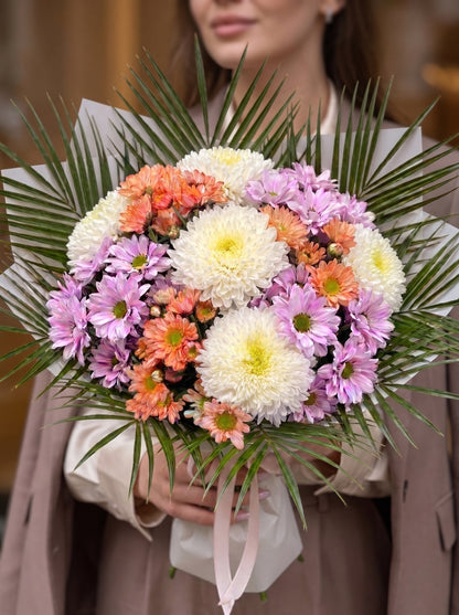 Royal Pastel Bloom  Premium Krizantem Buketi