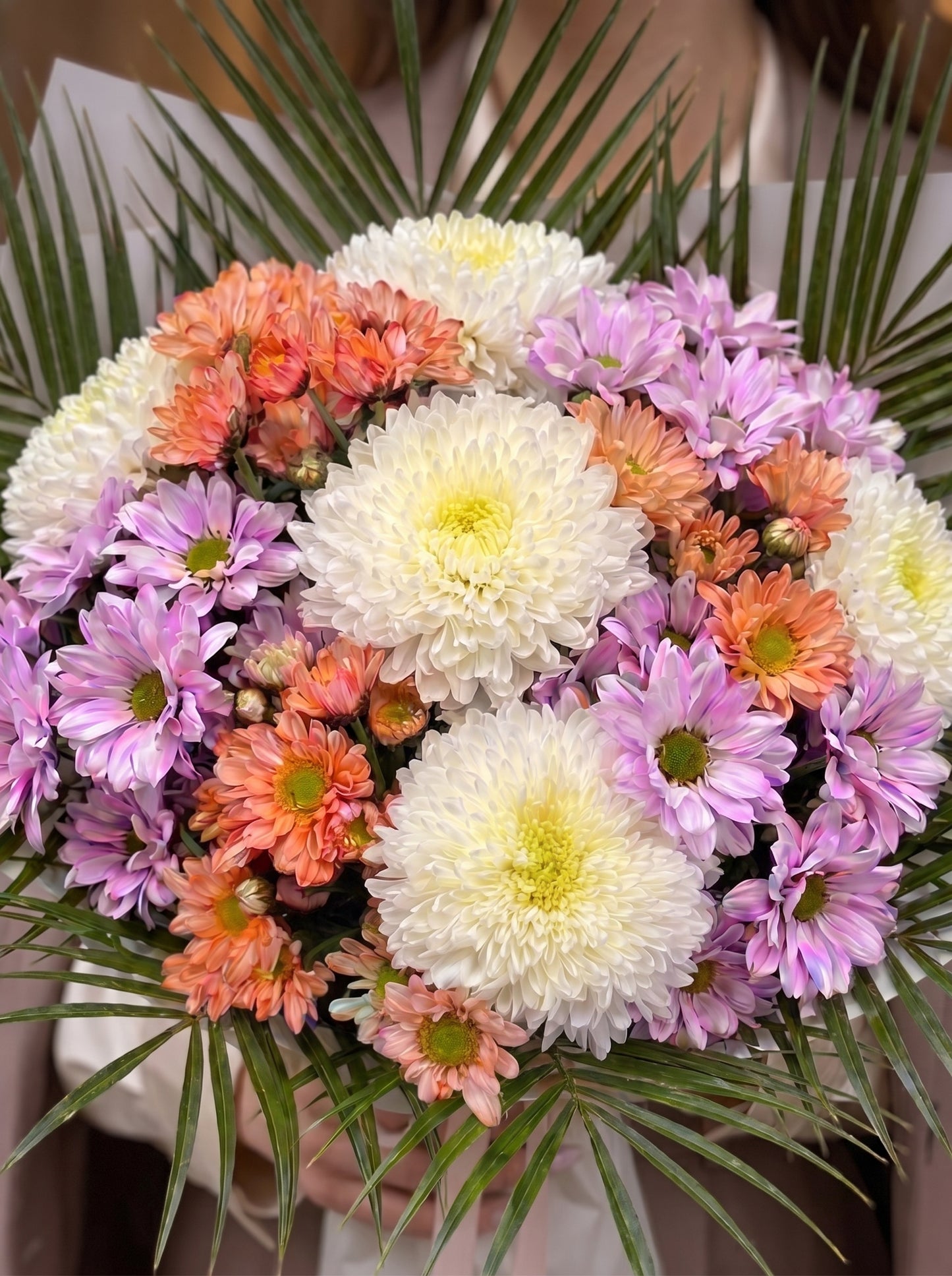 Royal Pastel Bloom  Premium Krizantem Buketi