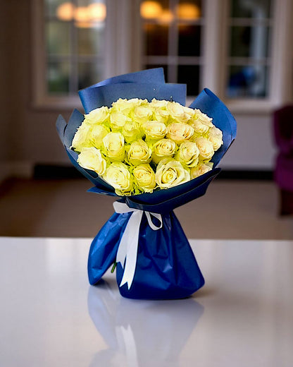 White Dream Beyaz Gül Buketi