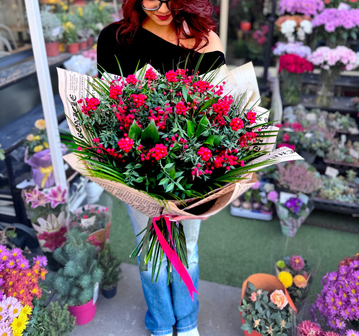 Yılbaşı Işıltısı Kokina Buketi