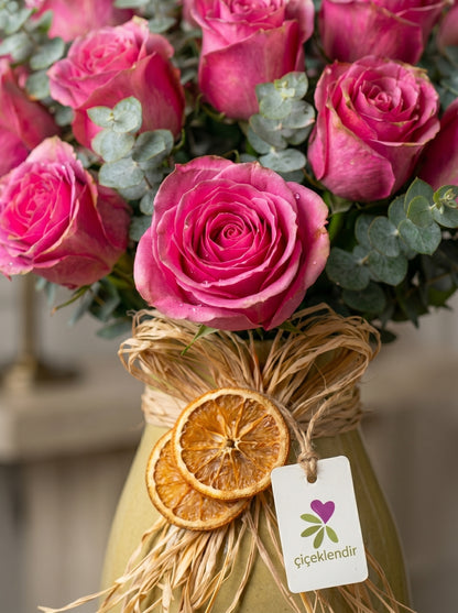 Pink Velvet Romance | Premium Pembe Gül Aranjmanı