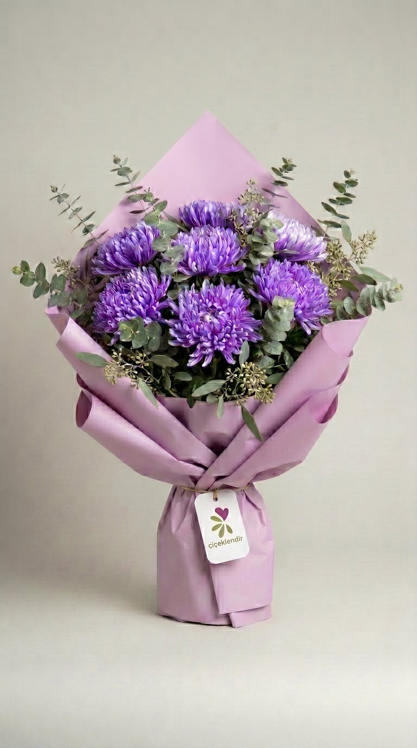 Lavender Majesty  Lila Anastasia Krizantem Buketi