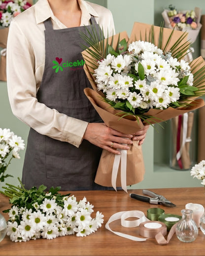 Pure Daisy Harmony  Papatya Buketi