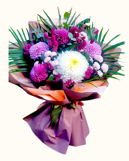 Amethyst Bloom Krizantem Buketi - Çiçeklendir