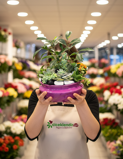 Violet Garden Mor Bahçe Aranjmanı - Çiçeklendir