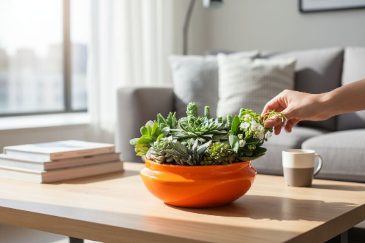 Sunset Verde Sukulent Aranjmanı - Çiçeklendir