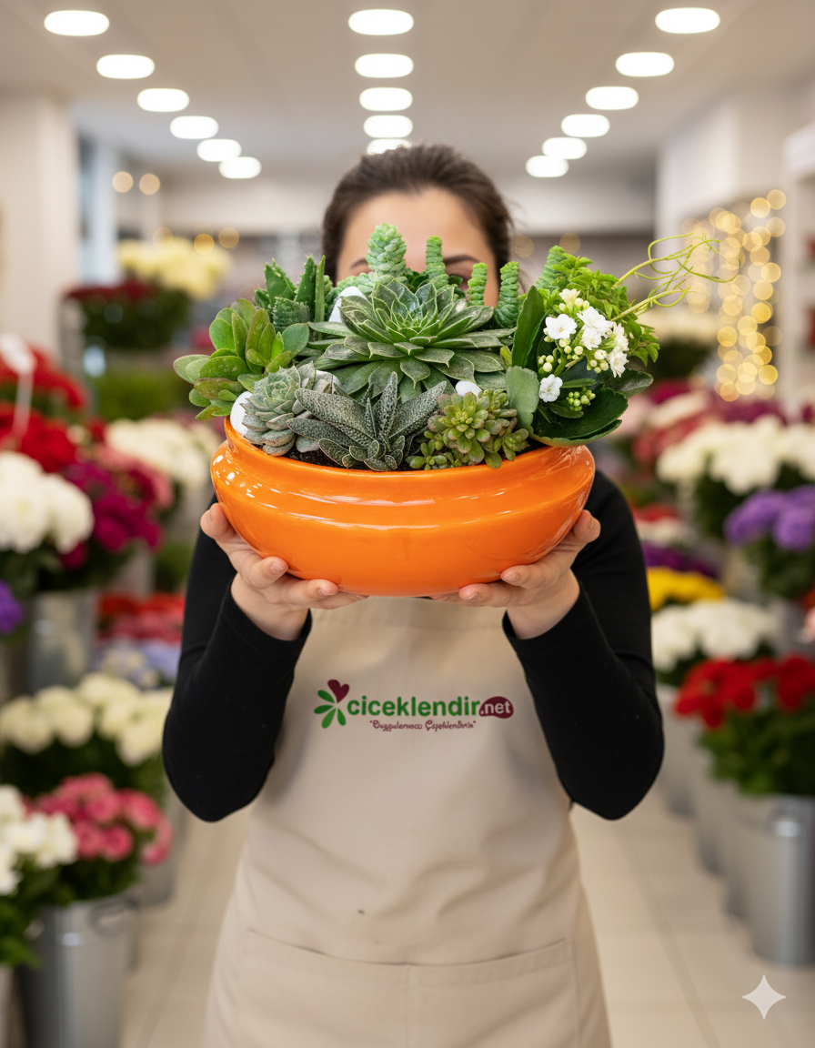 Sunset Verde Sukulent Aranjmanı